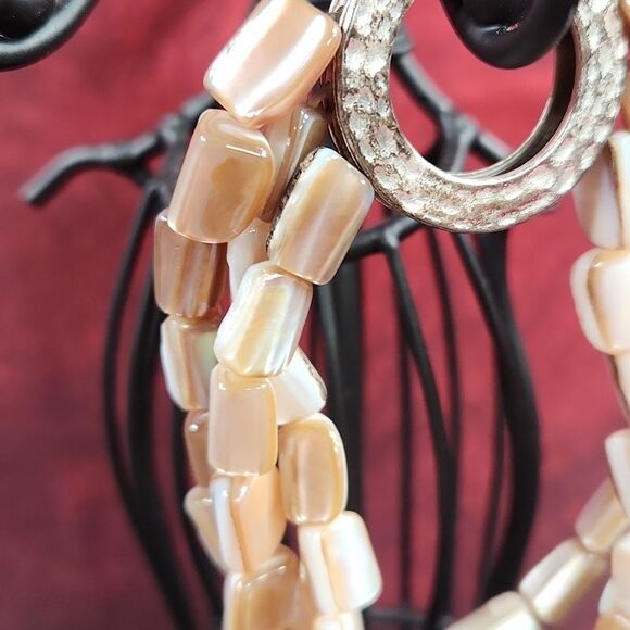 🩵Premier "Sandstone" Multistrand Beaded Bracelet - Picture 9 of 12